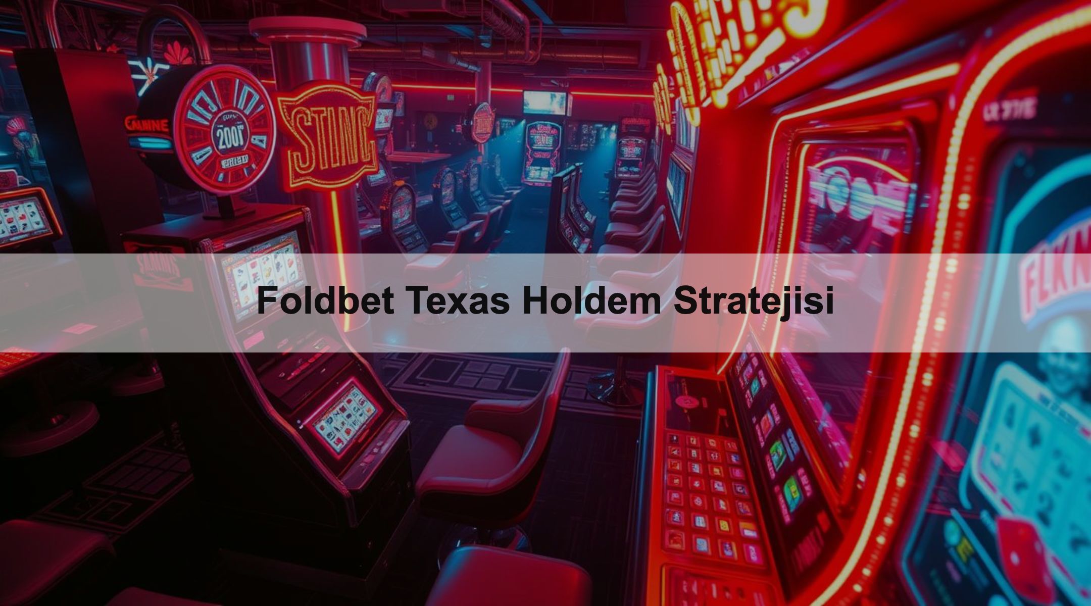Foldbet Texas Holdem Stratejisi