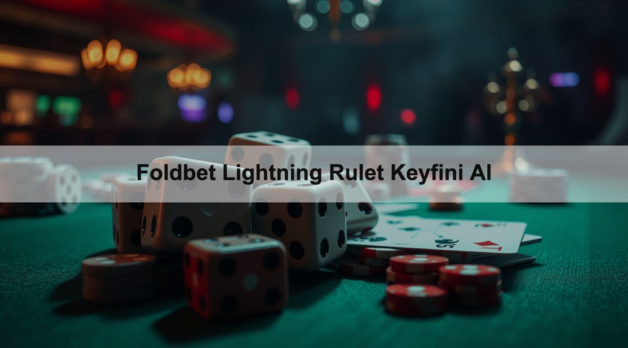 Foldbet Lightning Rulet Keyfini Al